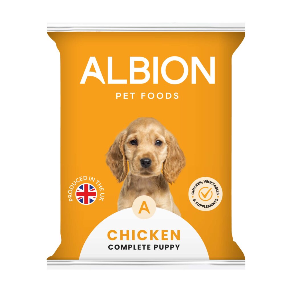 Albion pet foods chicken complete puppy