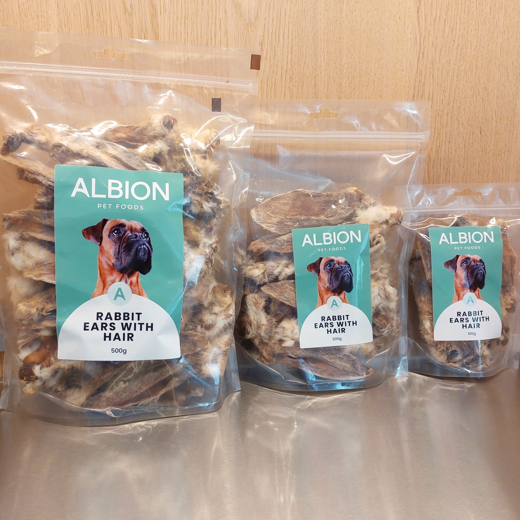 Rabbit Ears with Hair | 100% Natural Hypoallergenic Treats
