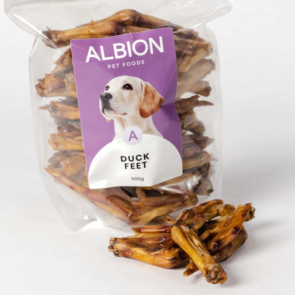 Albion Pet Foods Duck Feet 500g