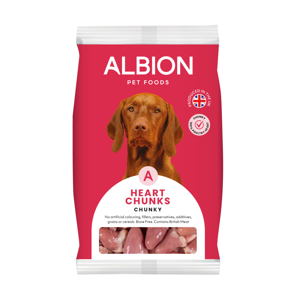 Albion Pet Foods hearty chunks chunky packaging