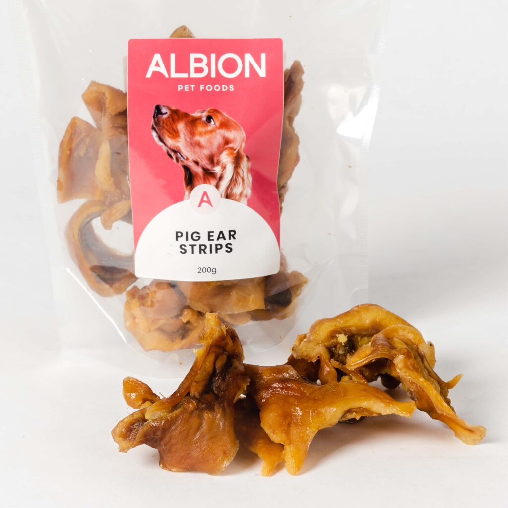Albion Pet Foods Pig ear Strip 200g