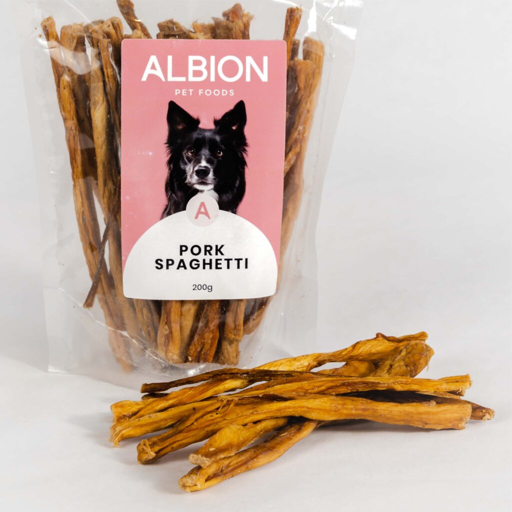 Albion Pet Foods Pork Spaghetti 200g