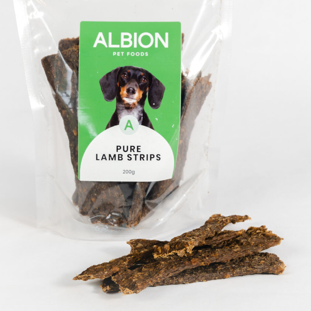 Albion Pet Foods Pure Lamb Strips 200g