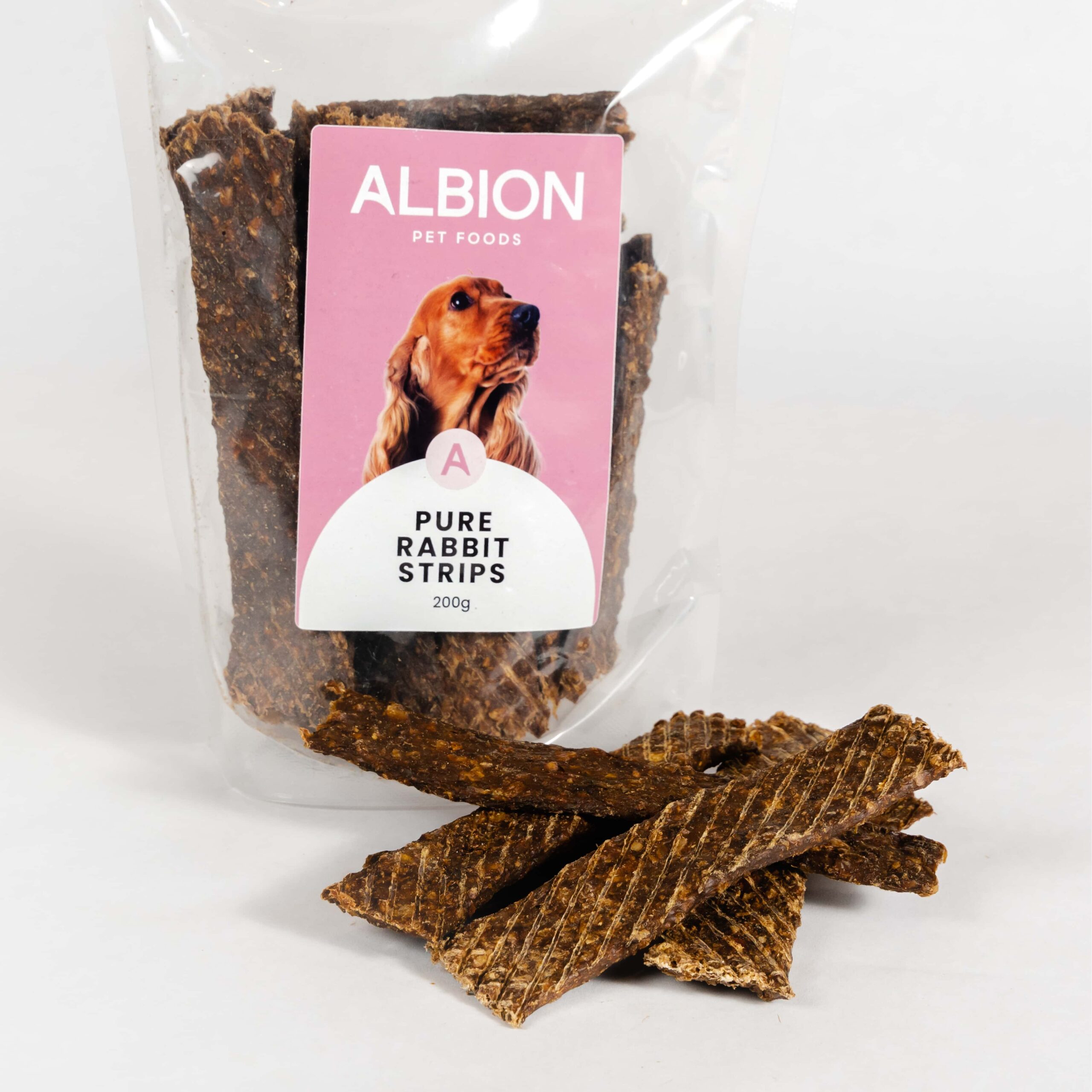 Albion Pet Foods Pure Rabbit Strips 200g