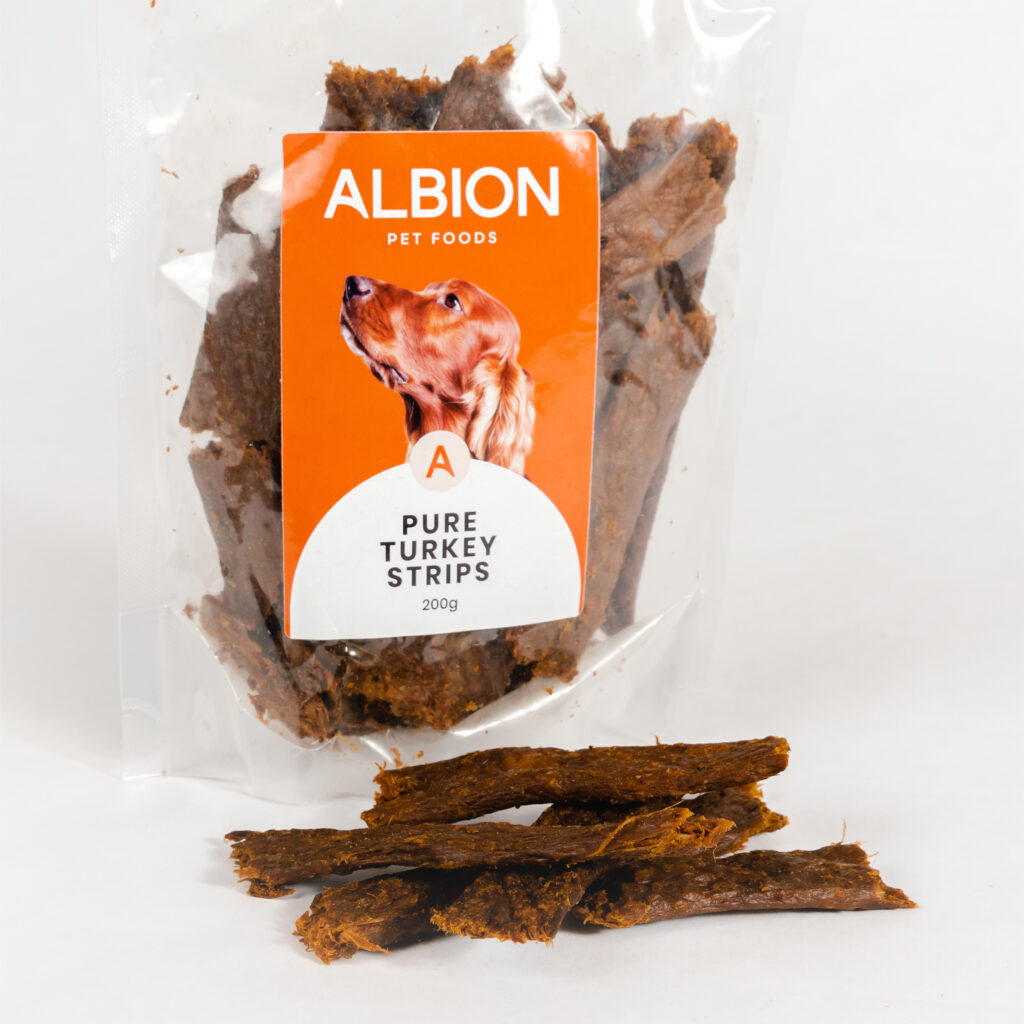 Albion Pet Foods Pure Turkey Strips 200g