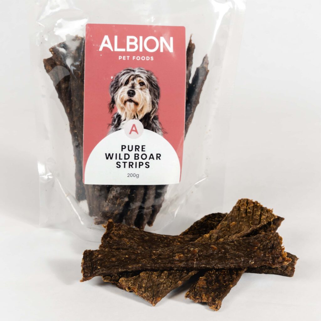 Albion Pet Foods Pure Wild Boar Strips 200g